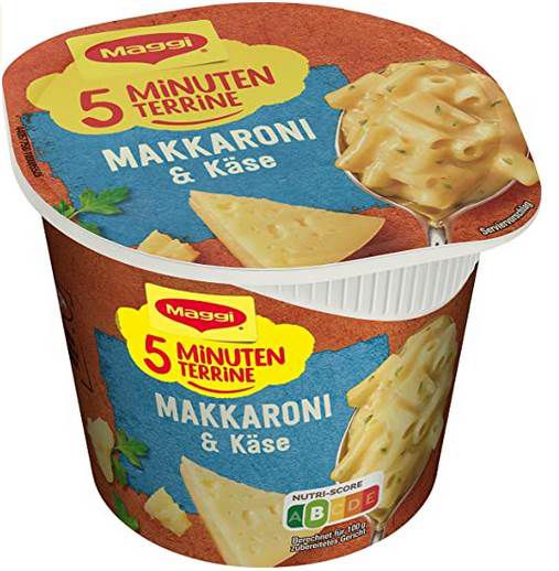 8x Maggi 5 Minuten Terrine Makkaroni und Käse ab 5,74€ (statt 9€)   Prime Sparabo