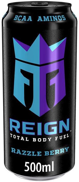 12er Pack REIGN Razzle Berry Energy Drink   12x500 ml mit BCAA, L Arginin, B Vitaminen ab 13,44€ zzgl. Pfand (statt 27€)   Prime