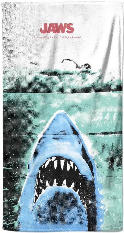 Zavvi: Jaws Handtücher + Gratis Badematte   z.B. Jaws Iconic Badetuch mit Badematte für 25,98€ (statt 36€)