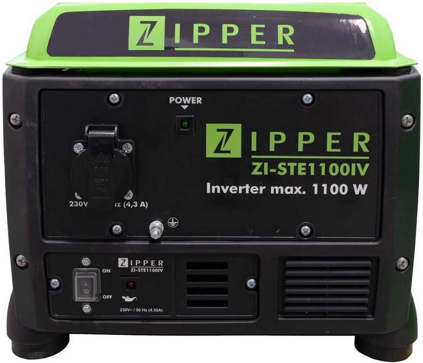 Zipper ZI STE1100IV Inverter Stromerzeuger 1.100 W, 1x 230V Anschluss für 159€ (statt 197€)