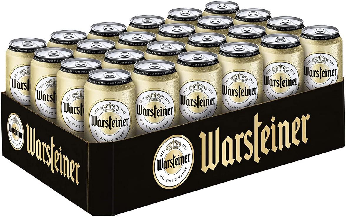 24x Warsteiner Premium Pilsener 0.5 l Dosen ab 17,06€ zzgl. Pfand (statt 24€)   Prime