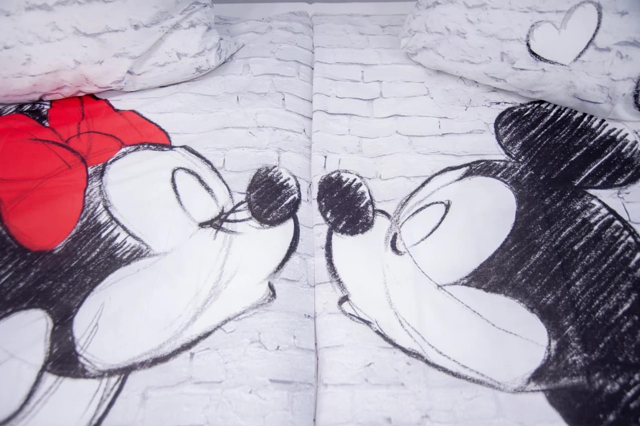 Herding Mickey & Minnie Renforce Bettwäsche 2 er Partnerpack 135 x 200 cm für 28,99€ (statt 38€)