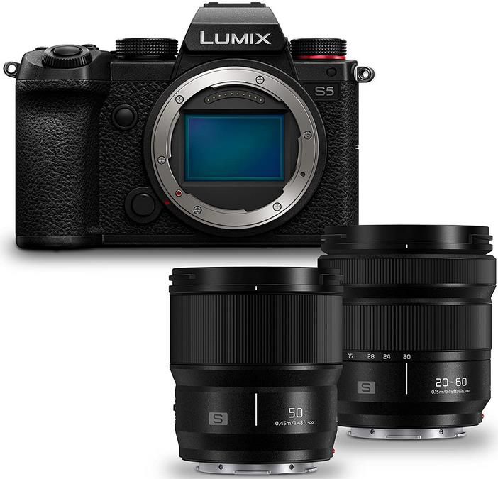 Panasonic LUMIX S DC S5KCE EG Vollformatkamera Allround Set mit Objektiven für 1.999€ (statt 2.199€)