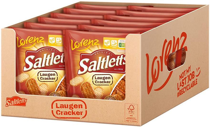 12er Pack Lorenz Snack World Saltletts Laugencracker 12 x 150 g ab 15,26€ (statt 20€)   Prime