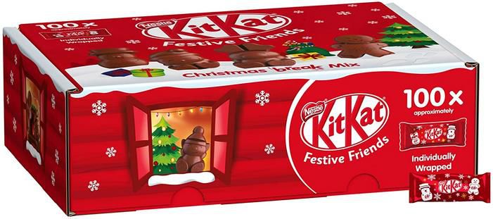 Nestle Kitkat Festive Friends Schokoladen Box 820g für 14,99€ (statt 20€)   Prime