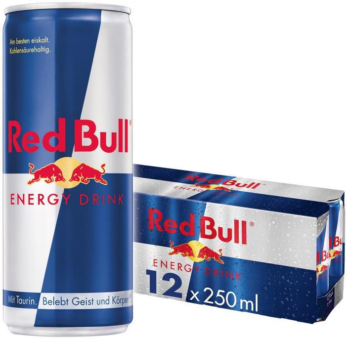 12x Red Bull Energy Drink Dosen 250 ml ab 9€ (statt 14€)   nur 0,77€ pro Dose!