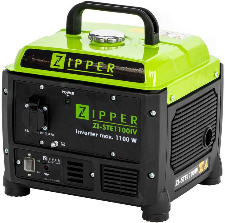 Zipper ZI STE1100IV Inverter Stromerzeuger 1.100 W, 1x 230V Anschluss für 159€ (statt 197€)