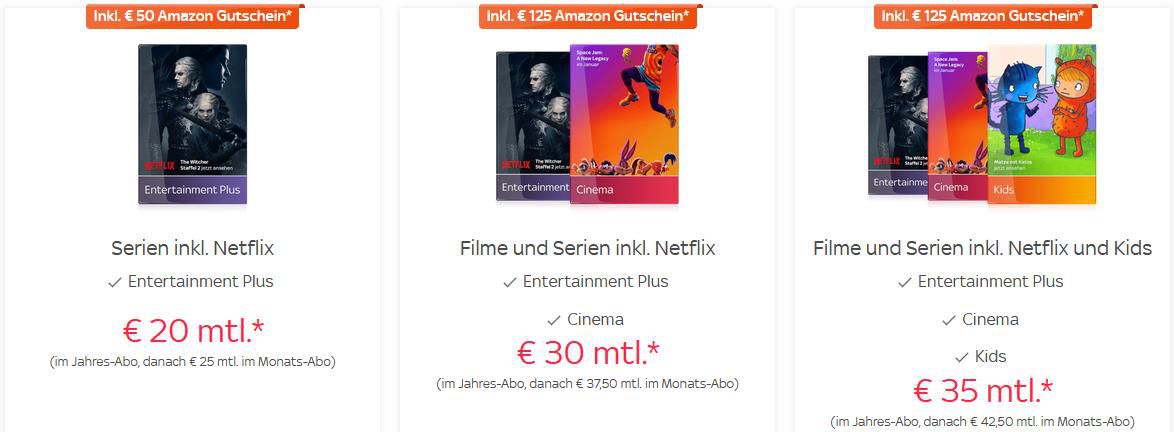 🔥Sky: Rabattierte Sky Jahresabos + Bis zu 125€ Amazon Gutschein