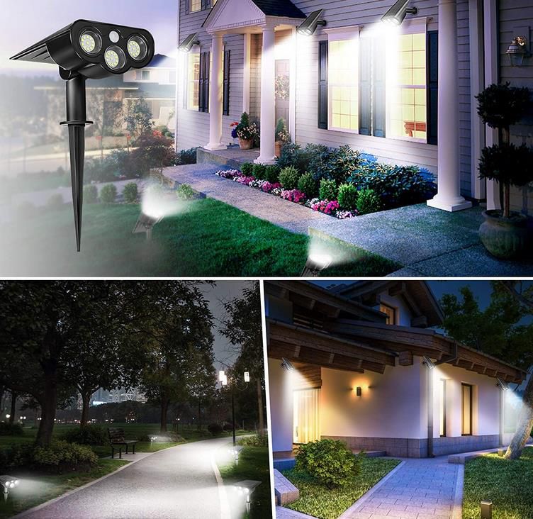 Glime Garten LED Solarleuchten   IP67 Wasserdicht, 800LM, 6.000K   2er Pack für 16,79€ (statt 24€)