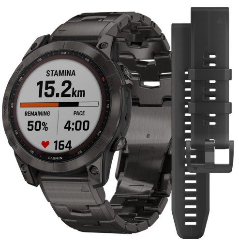 Garmin fenix 7 Sapphire Solar Titan Smartwatch (47mm) mit GPS für 919,99€ (statt 1.119€)