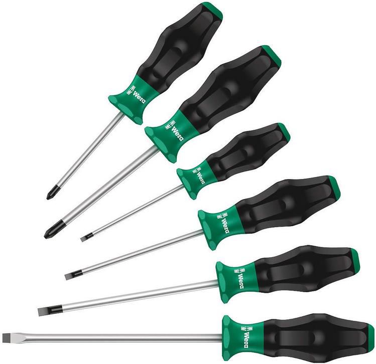 Wera 1334/6 Kraftform Comfort Schraubendrehersatz, 6 teilig für 16,59€ (statt 20€)