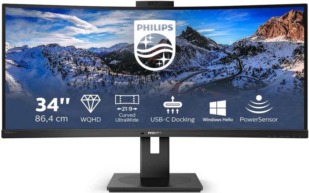 Philips 346P1CRH   34 Zoll WQHD Curved Monitor 100Hz, 4ms für 639€ (statt 786€)