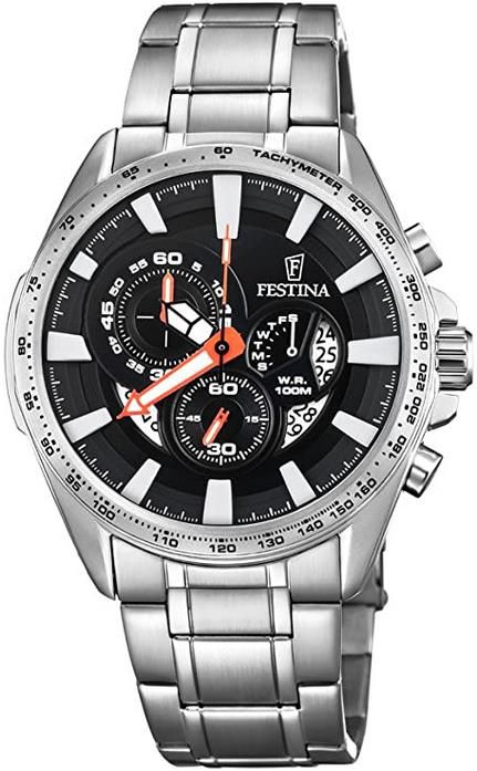 Festina F6864/4 Herren Chronograph mit Edelstahl Armband für 99€ (statt 154€)