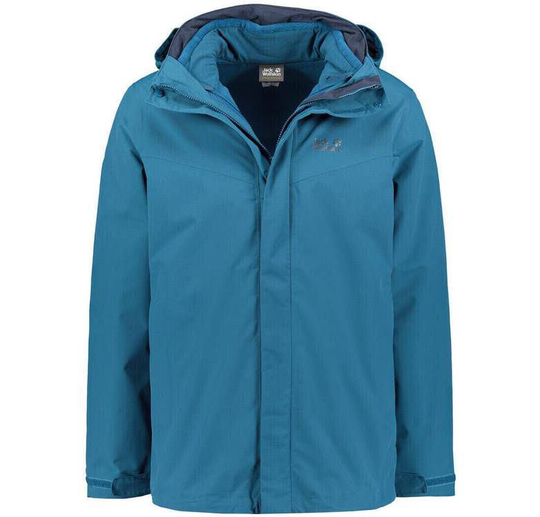 Jack Wolfskin Gotland 3in1 Outdoorjacke in Blau für 79,50€ (statt 153€)