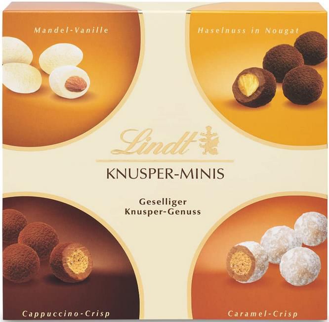 Lindt Knusper Minis Schokolade 200g Packung mit 4 unterschiedlichen Sorten ab 5,12€ (statt 7€)   Prime