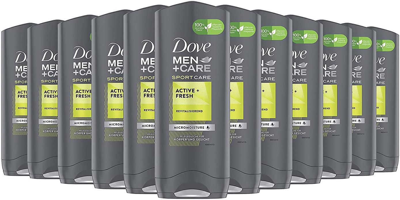 12er Pack Dove Men+Care Active + Fresh Pflegedusche 12 x 250 ml ab 17,18€ (statt 24€)   Prime