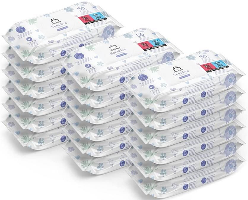 18x Mama Bear Sensitive Baby Feuchttücher   1.008 Tücher ab 12,90€ (statt 20€)