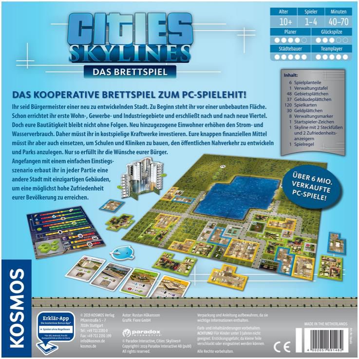 Kosmos Cities Skylines   Das Brettspiel für 24,83€ (statt 29€)