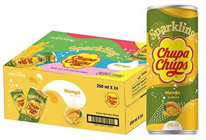 24x Chupa Chups Sparkling Mango Drink (je 250ml) ab 10,95€ zzgl. 6€ Pfand (statt 23€)   Prime Sparabo