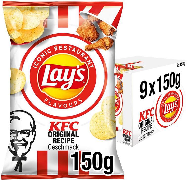 9x Lays KFC Kentucky Fried Chicken Kartoffelchips ab 12,86€ (statt 18€)