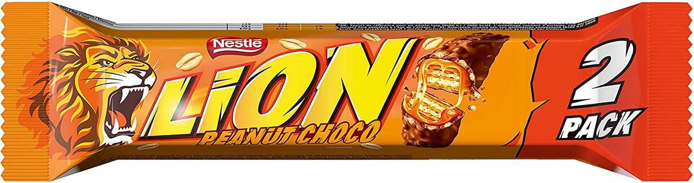 28er Pack Nestlé LION Mini Schokoriegel mit Karamell und Erdnuss für 16,45€ (statt 22€)   Prime