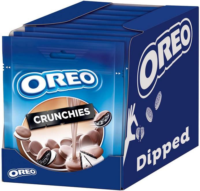 8er Pack OREO Crunchies Dipped umhüllt von zarter Milchschokolade ab 8,99€ (statt 14€)   Prime Sparabo