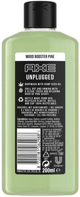 4x Axe Bodywash Unplugged Pine 200 ml ab 6,96€   Prime