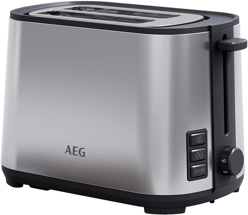 AEG T4 1 4ST Toaster mit 7 Bräunungsstufen und Stopp , Auftau  & Aufwärmfunktion für 30,99€ (statt 38€)