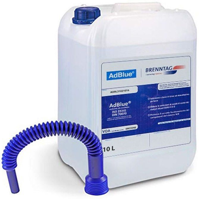 2x 10L Brenntag AdBlue SCR Harnstofflösung ISO 22241 mit Ausgießer für 22,49€ (statt 34€)