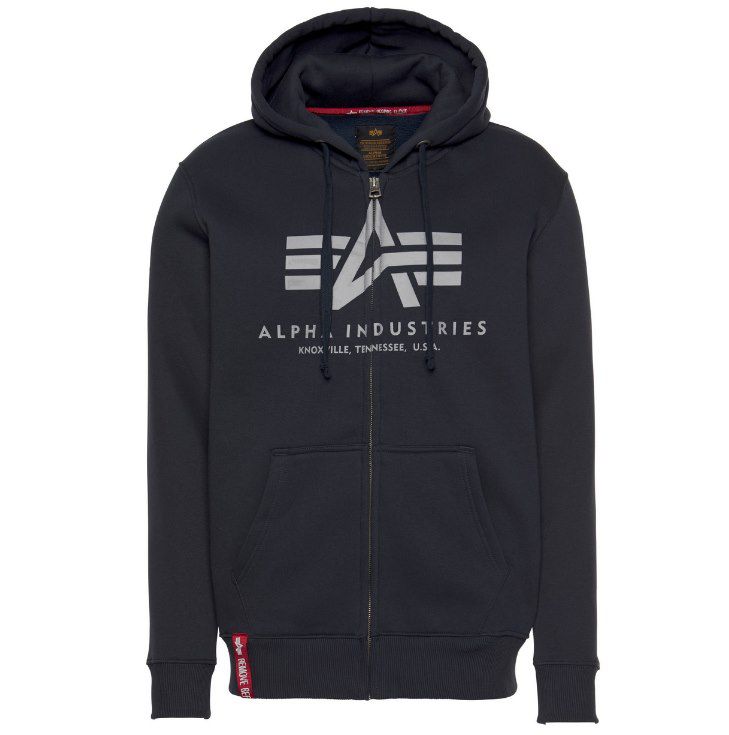 Alpha Industries Kapuzensweatjacke Basic Zip Hoody in vielen Farben ab je 43,99€ (statt 55€)   bis 5XL