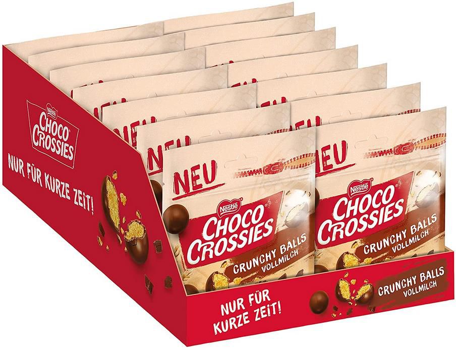 14x Nestlé Choco Crossies Crunchy Balls Vollmilch für 32,85€ (statt 42€)