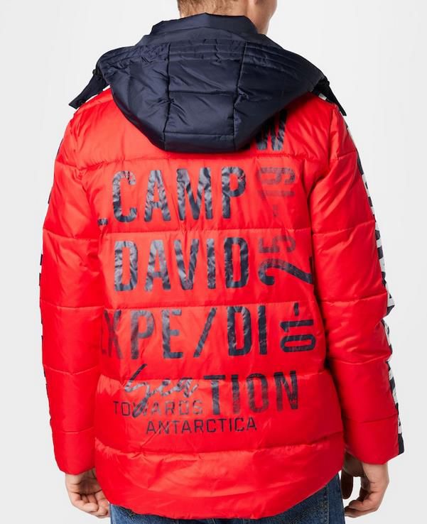 Camp David Herren Outdoorjacke mit Logoprint für 97,01€ (statt 109€)