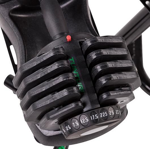 Tunturi Selector Hantel   einstellbar 2,5Kg bis 25 kg für 168,90€ (statt 198€)