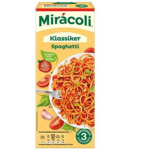 20x Miracoli Fertiggerichte Klassiker Spaghetti mit 3 Portionen (je 380g) ab 30,21€ (statt 44€)   Prime Sparabo