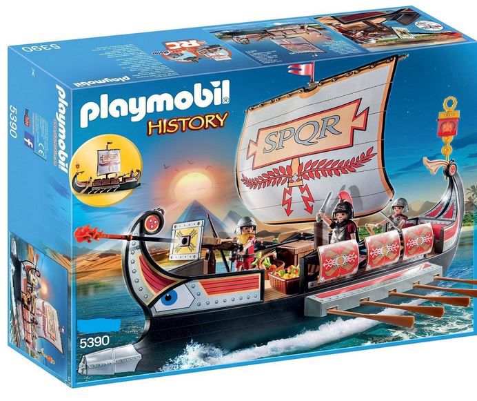Playmobil History 5390 römische Galeere mit funktionstüchtigen Geschossen für 30,99€ (statt 50€)