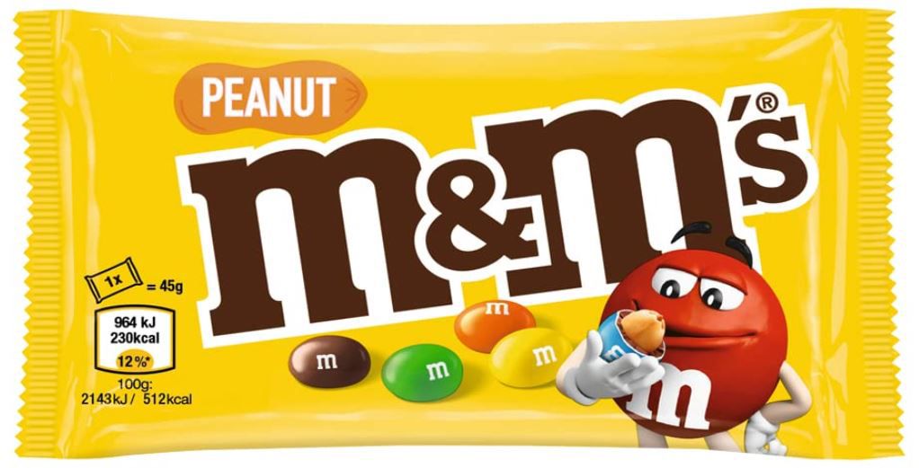 24er Pack M&MS Schokolinsen mit Erdnusskern (1,1kg) ab 9,49€ (statt 12€)