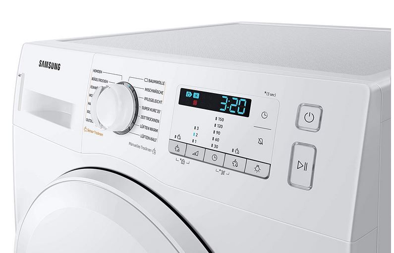 Samsung DV8FTA220DW/EG Wärmepumpentrockner 8 kg für 489€ (statt 579€)
