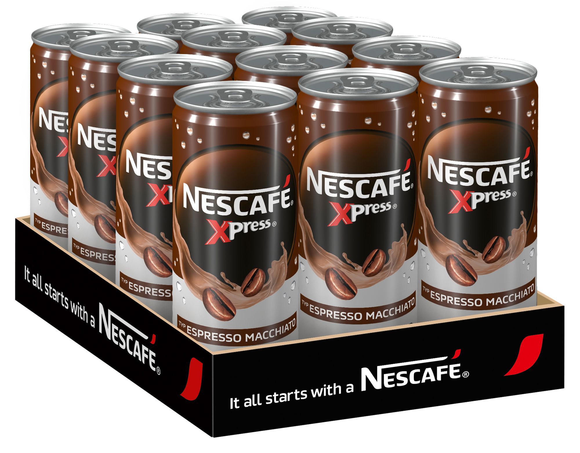3x 12er Pack Nescafé Xpress Eis Kaffee für 16,99€ (statt 24€)   MHD Ware