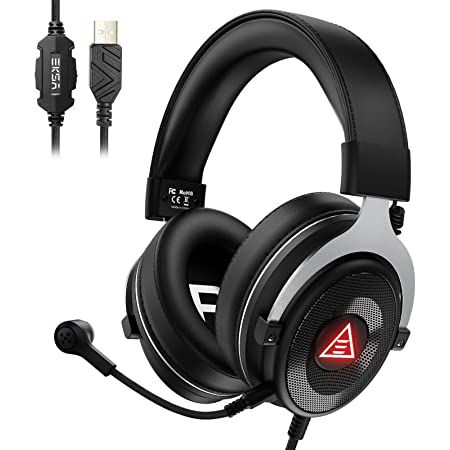 EKSA E900plus USB Gaming Headset mit ENC & 7.1. virtueller Surround Sound für 19,99€ (statt 40€)