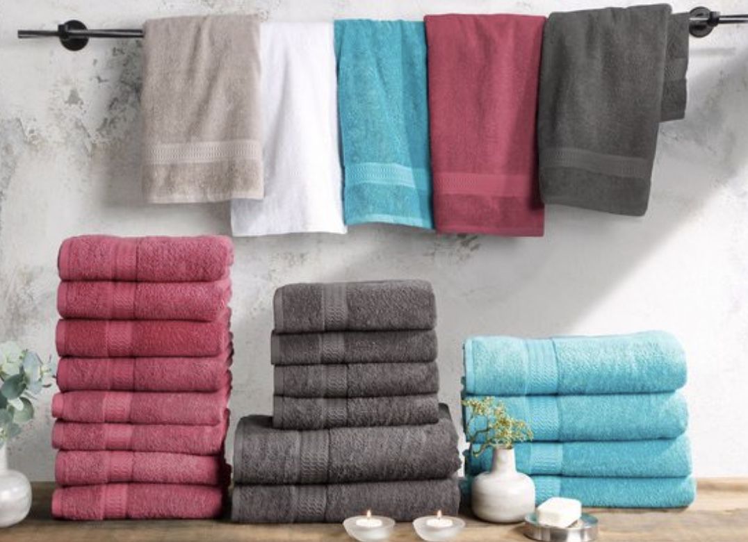 8er Set my home Juna Handtücher aus 100% Baumwolle ab 17,98€ (statt 29€)