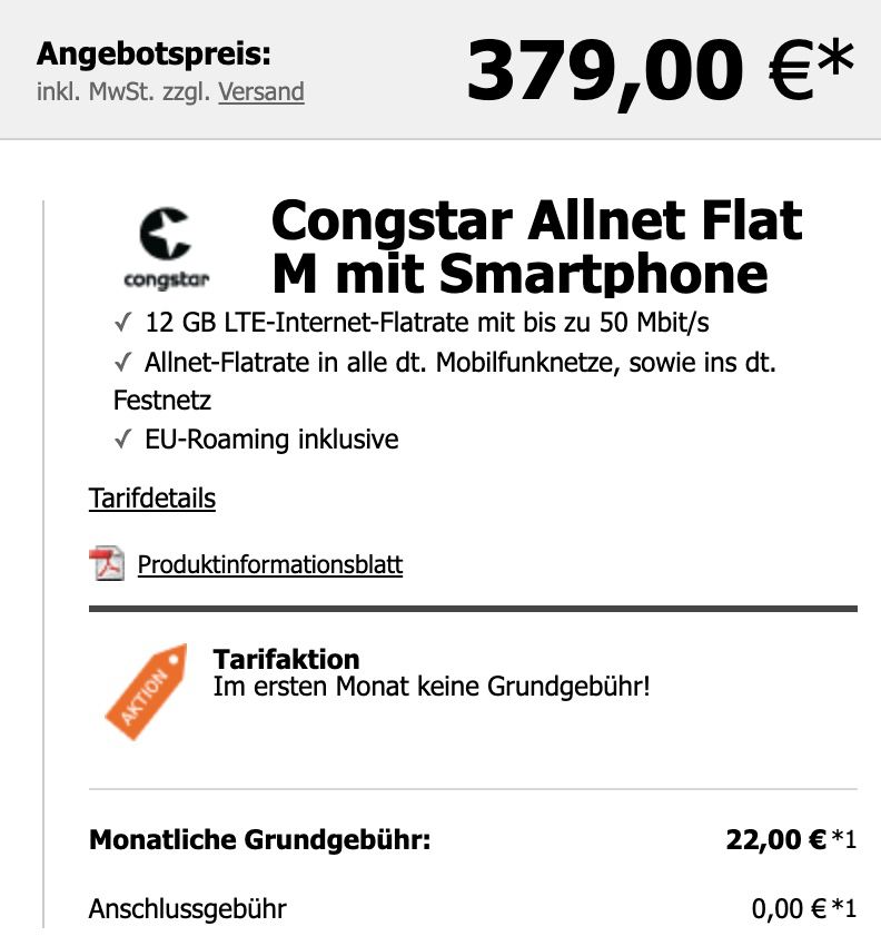 Sony Xperia 5 III + WH H910N Noise Cancelling Kopfhörer für 379€ + Telekom Allnet Flat mit 12GB LTE für 22€ mtl.