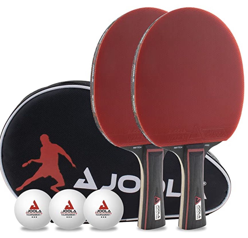 JOOLA Duo PRO Tischtennis Set mit 2 Schlägern, 3 Bällen und Hülle für 23,21€ (statt 29€)   Prime