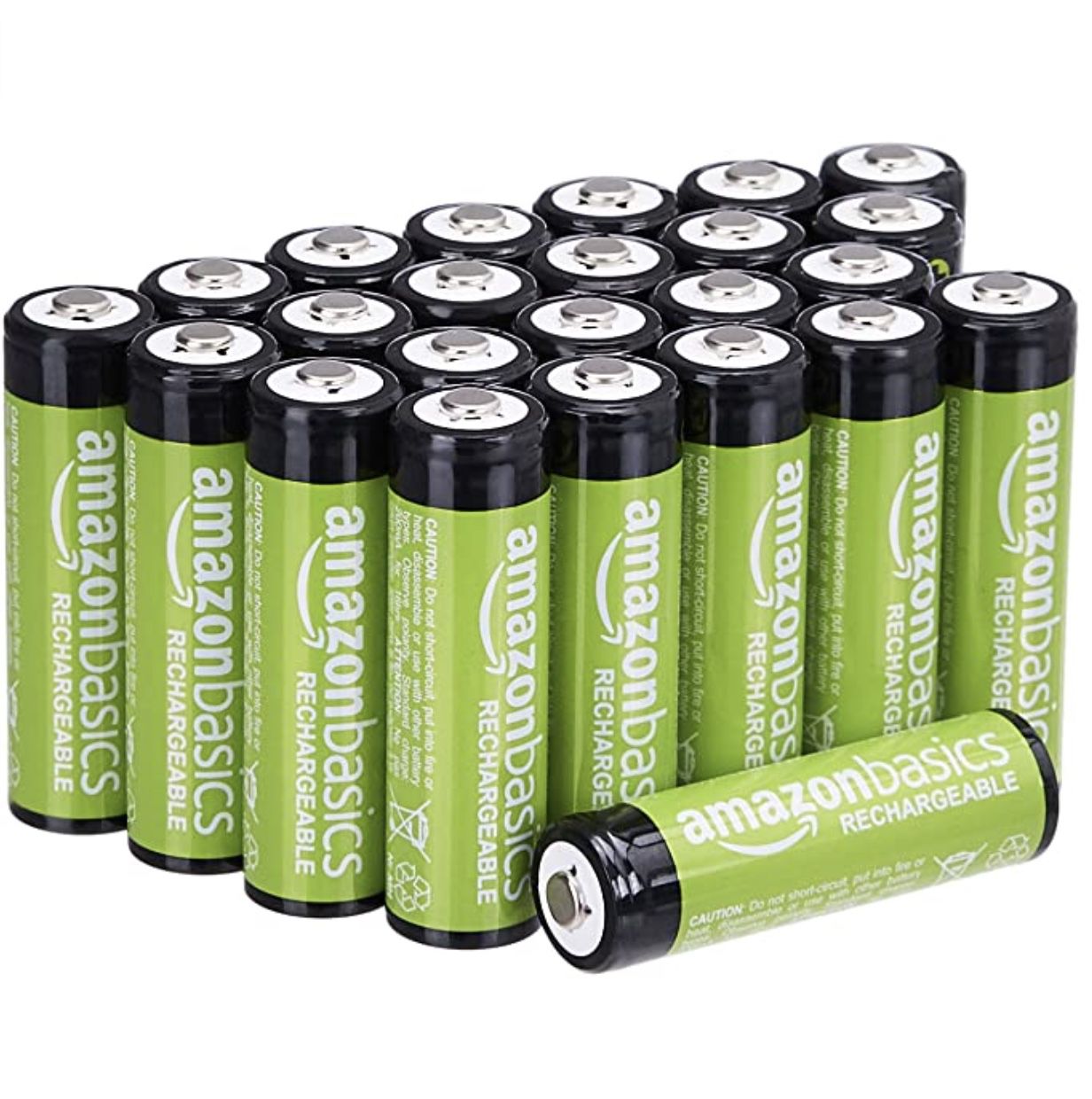 24er Pack Amazon Basics AA-Batterien wiederaufladbar 2.000 mAh für 20,48€ (statt 27€) &#8211; Prime