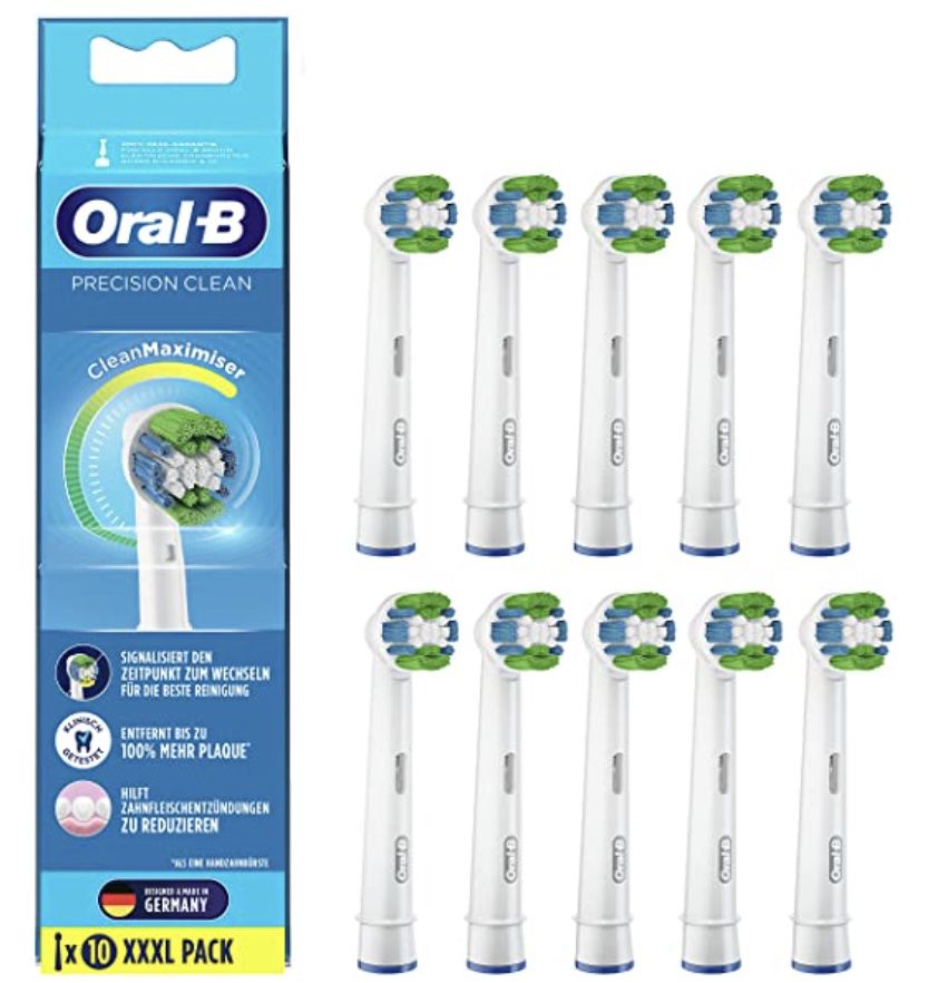 10er Pack Oral B Precision Clean Aufsteckbürsten ab 17,45€ (statt 24€)   Prime Sparabo