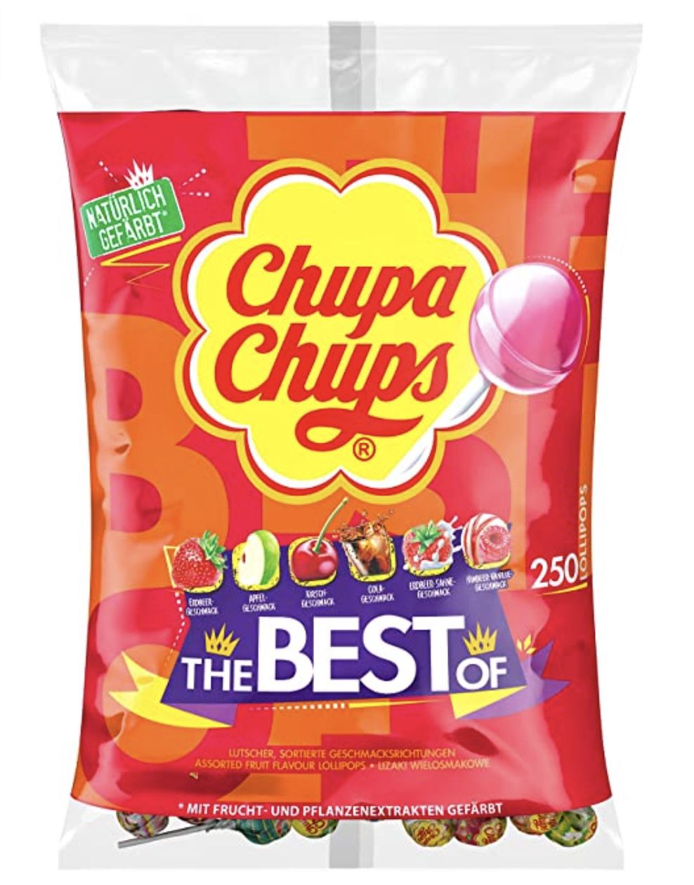 250er Pack Chupa Chups Best of Lutscher Beutel für 22,39€ (statt 30€)