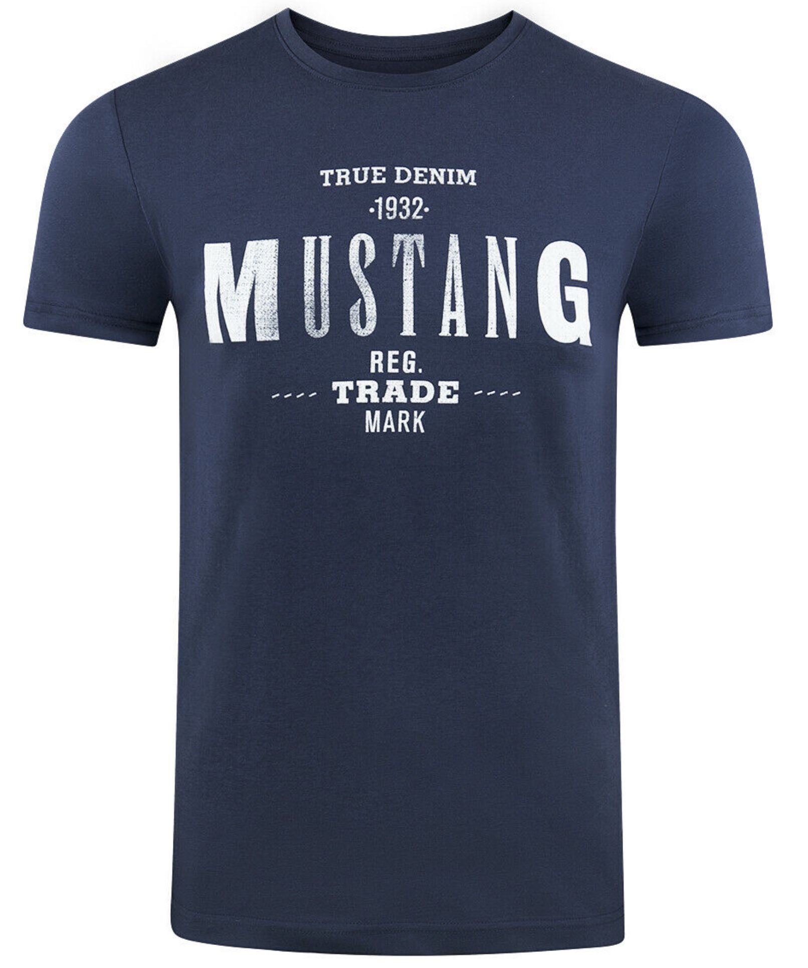 Mustang Herren T Shirts mit Basic Print bis Größe 6XL (!) für 13,56€ (statt 17€)