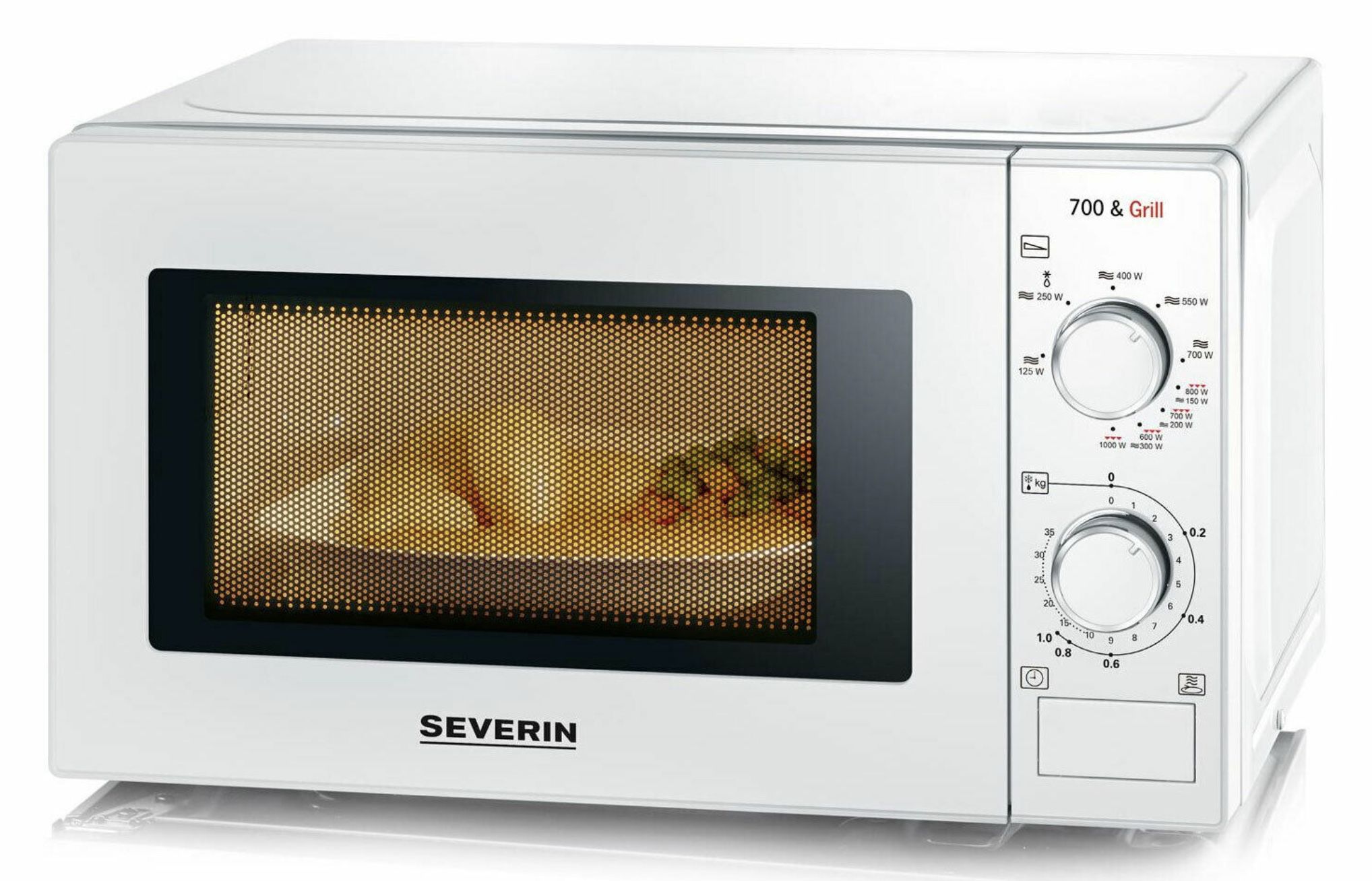 Severin MW 9286 Mikrowelle mit Grillfunktion & 20 Liter für 44,90€ (statt 58€)