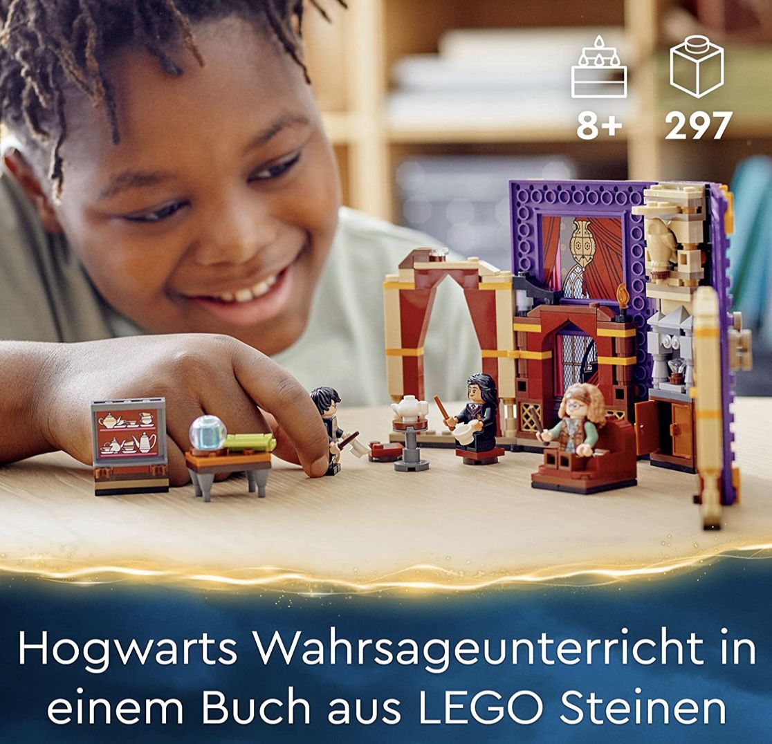 LEGO 76396 Harry Potter   Wahrsageunterricht Spielzeug Buch mit Minifiguren für 20,38€ (statt 26€)