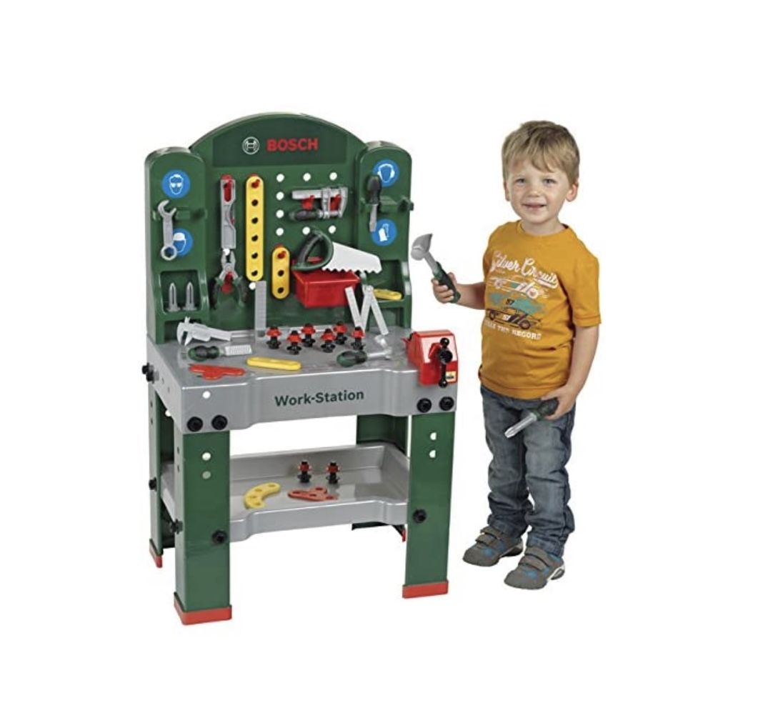 🏠 Theo Klein 8580 Bosch 44-tlg. Werkbank inkl. Arbeitssplatte für 57,99€ (statt 73€)