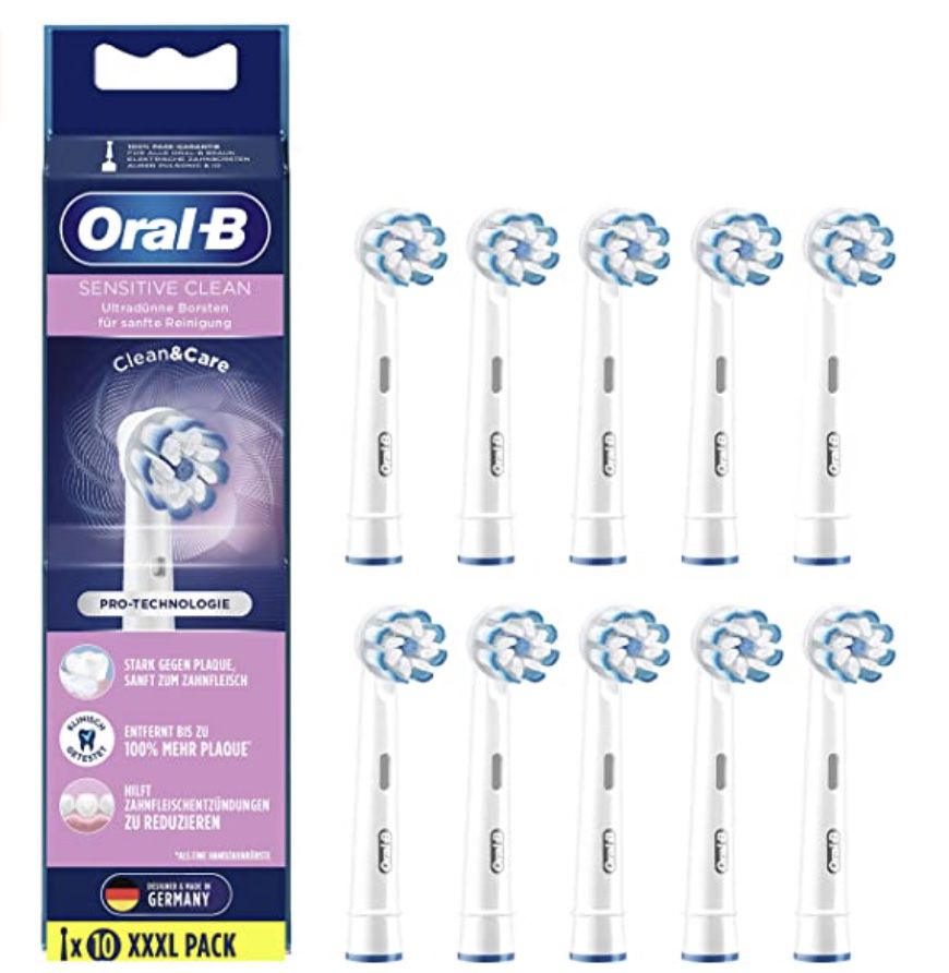 20er Pack Oral B Sensitive Clean Aufsteckbürsten für 40,98€ (statt 54€)
